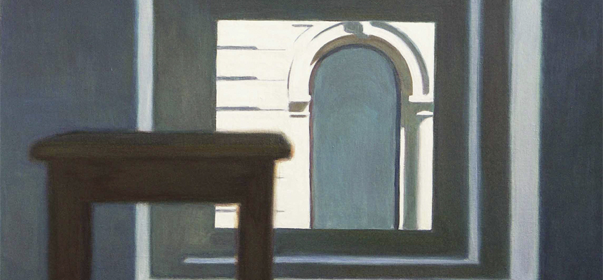 <b>ROLIK Ádám | Kompozíció II. (2007) | 100×100 cm, olaj, farostra kasírozott vászon | AMA BOOK I. | részlet</b>